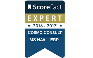 ScoreFact Label for COSMO CONSULT